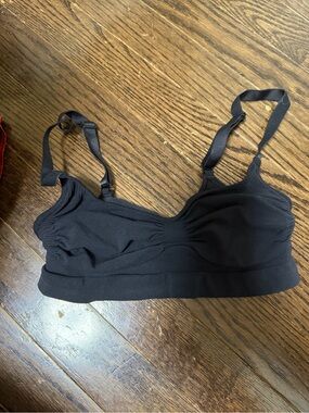 SKIMS Black Wireless Stretch Bralette with Adjustable Straps